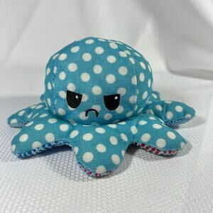 TeeTurtle The Original Reversible Octopus Plushie Blue